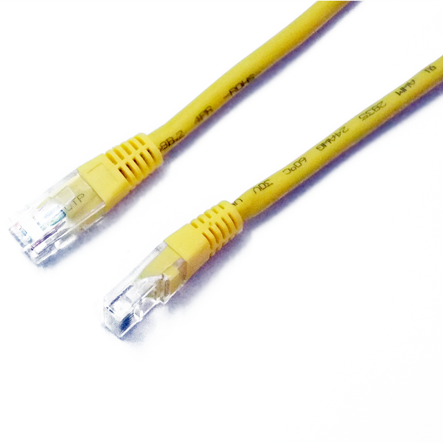 超5类网线1.5M网络跳线成型网线网线黄色跳线铜包钢
